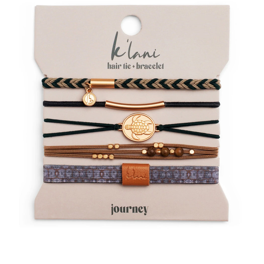 K'lani Hair Tie + Bracelet - Journey, Small