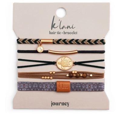 K'lani Hair Tie + Bracelet - Journey, Medium
