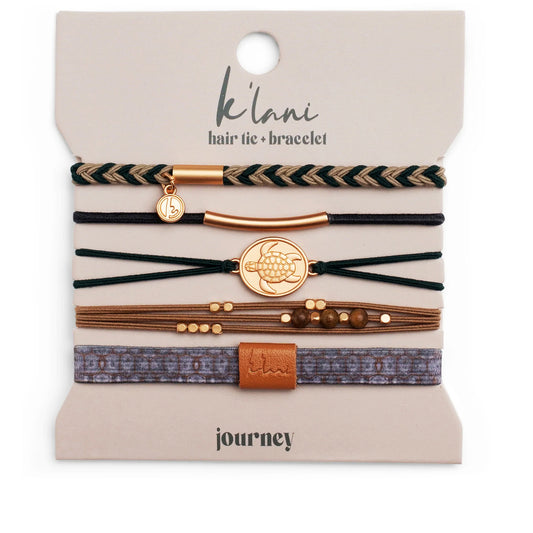 K'lani Hair Tie + Bracelet - Journey, Medium