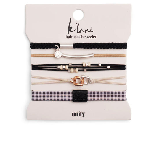 K'lani Hair Tie + Bracelet - Unity, Small