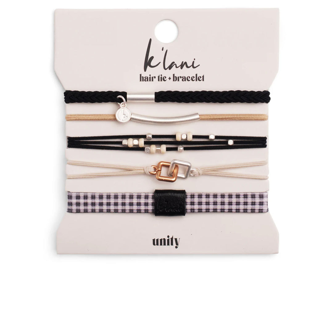 K'lani Hair Tie + Bracelet - Unity, Small