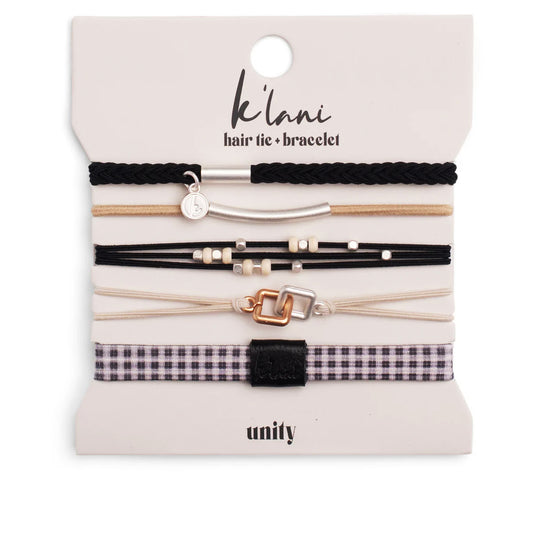K'lani Hair Tie + Bracelet - Unity, Medium