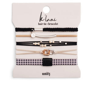 K'lani Hair Tie + Bracelet - Unity, Medium
