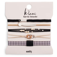 Load image into Gallery viewer, K&#39;lani Hair Tie + Bracelet - Unity, Large
