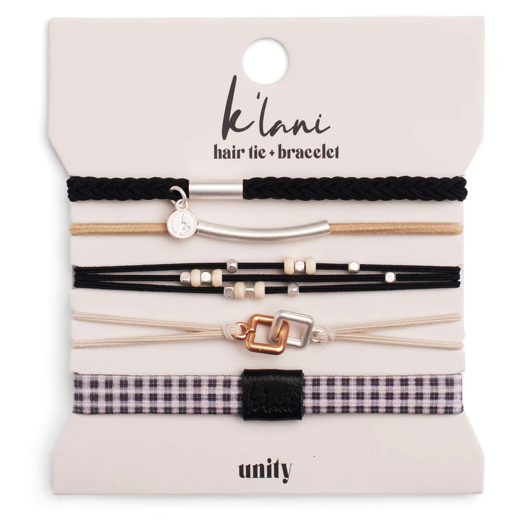 K'lani Hair Tie + Bracelet - Unity, Large