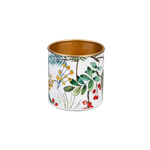 Festive Foliage Metal Planter, Small