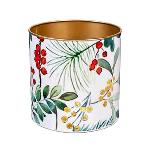 Festive Foliage Metal Planter, Large