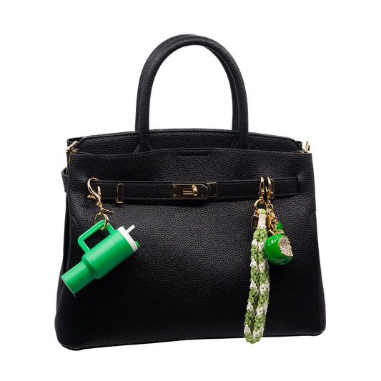 Bag Charm, Green Apple