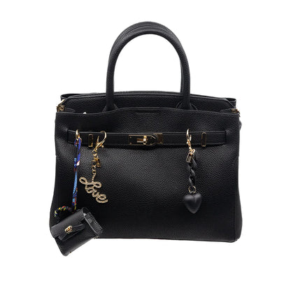 Bag Charm, Mini Birkin Purse Charm in Black