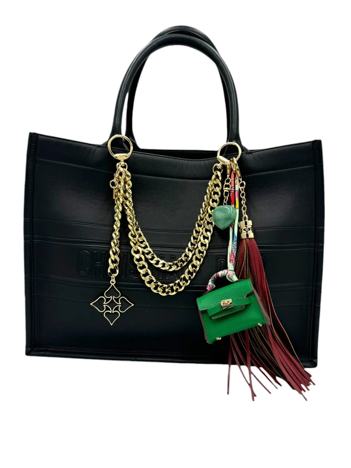 Bag Charm, Mini Birkin Purse Charm in Green