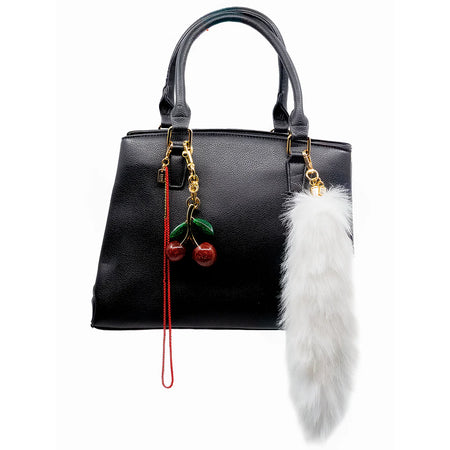 Bag Charm, Metal Cherry