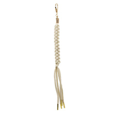Load image into Gallery viewer, Bag Charm, Braided Cord in White
