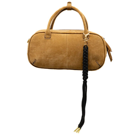 Bag Charm, Braided Cord in Black