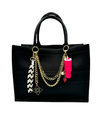 Bag Charm, Stanley Tumbler in Fushia