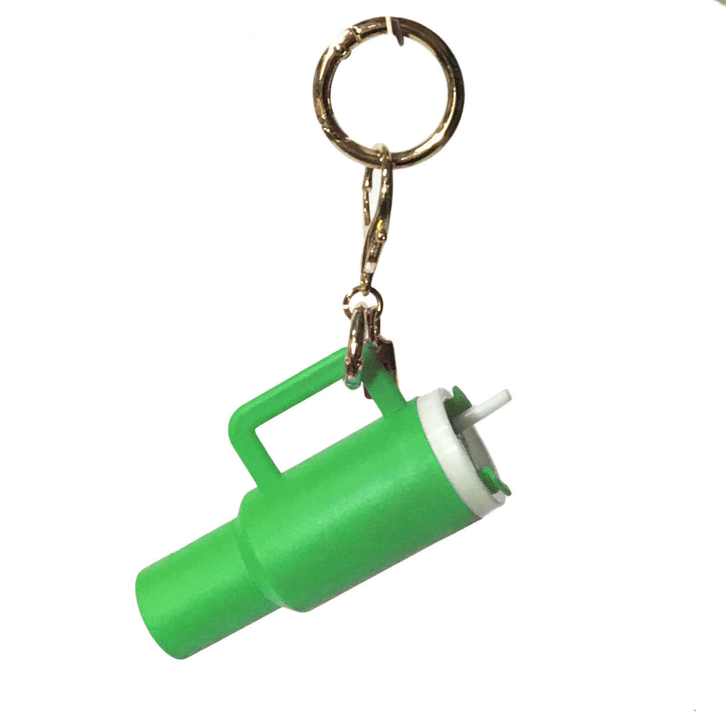 Bag Charm, Stanley Tumbler in Green