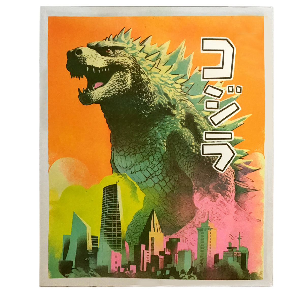 Godzilla Riso Print