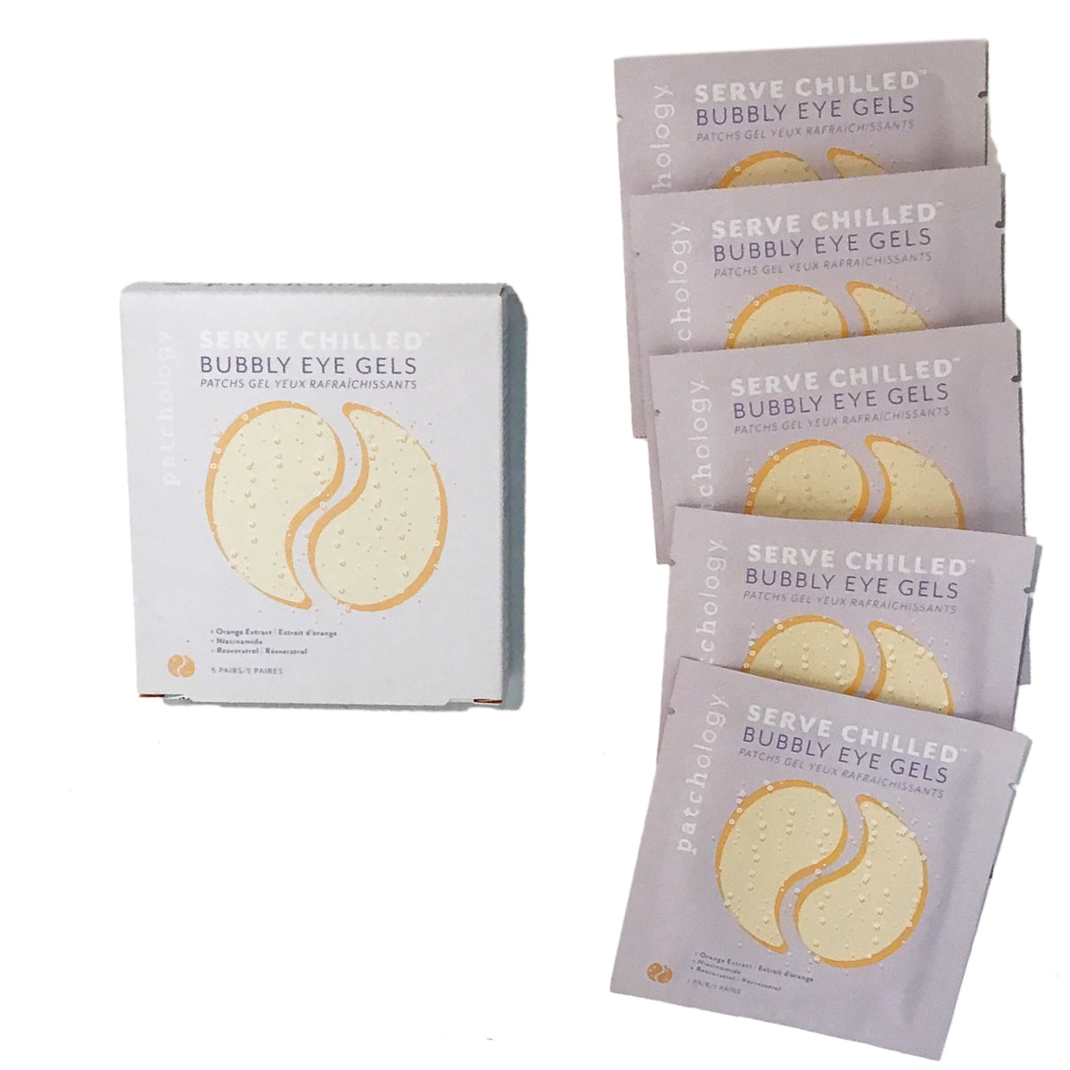 Serve Chilled Bubbly Brightening Eye Gels 5pack