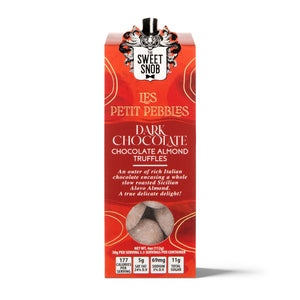 LP Pebbles Dark Choc Almond Truffles 4oz