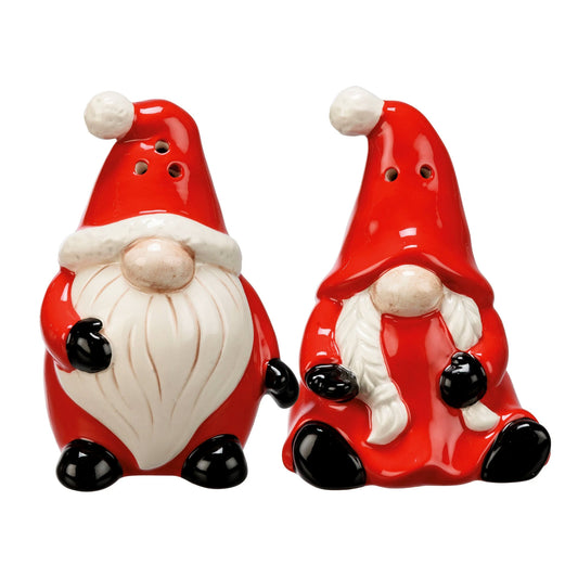 Christmas Gnome Santas Salt & Pepper Shakers
