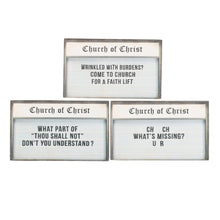 Load image into Gallery viewer, Church Signs Magnets, Set of 3
