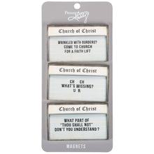 Load image into Gallery viewer, Church Signs Magnets, Set of 3
