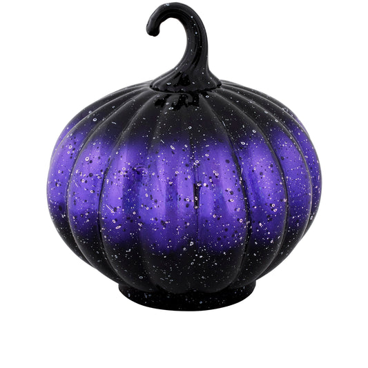 Purple Glass Pumpkin Small