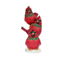 Load image into Gallery viewer, Stacking Cardinals Christmas Decor
