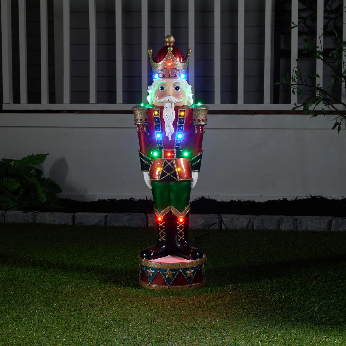 LED Resin Nutcracker Statue