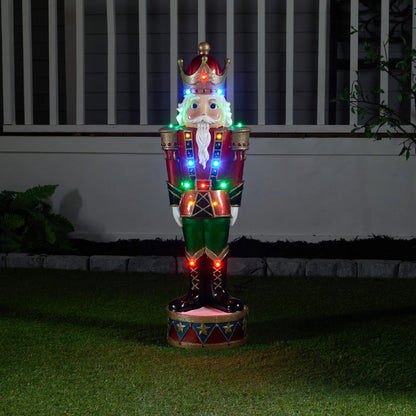 LED Resin Nutcracker Statue