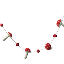 Load image into Gallery viewer, Wool Fe;lt Mushroom &amp; Pom
