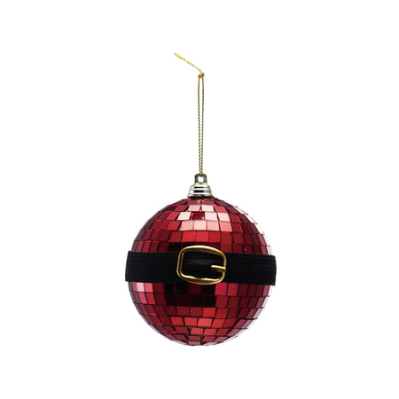 Ornament, Santa Belt Glass Moaic