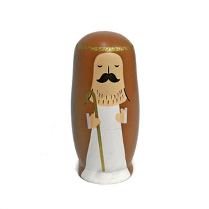 Wood Nativity Nesting Dolls, Set of 5
