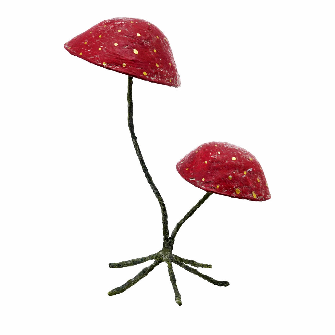Paper Mache Footed Mushroom Stand