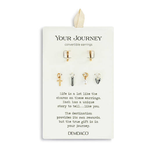 Earrings- Faith Gold Charm