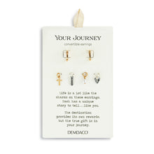 Load image into Gallery viewer, Earrings- Faith Gold Charm
