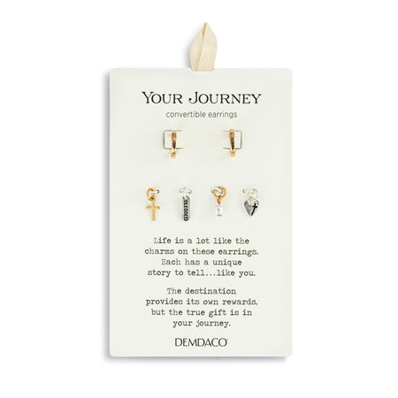 Earrings- Faith Gold Charm