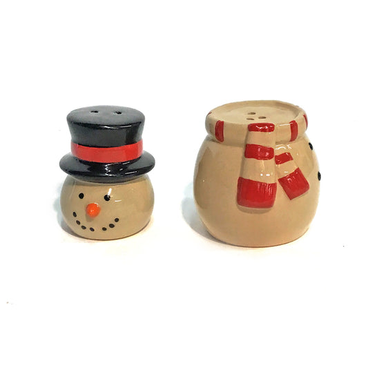 Salt & Pepper shaker, Snowman Stack