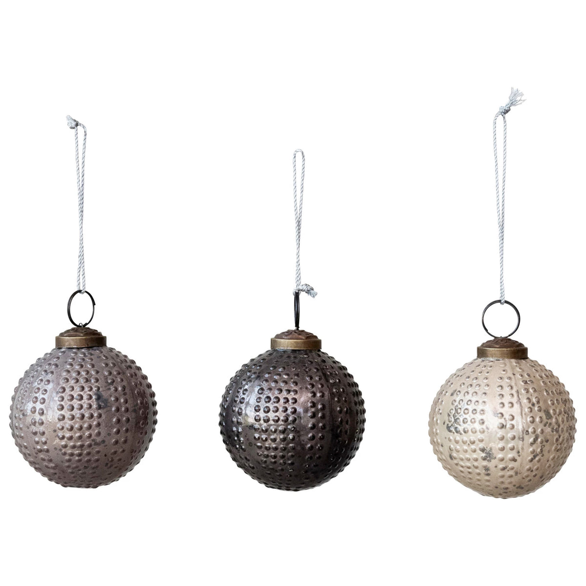 Ornament, Hobnail Glass Ball