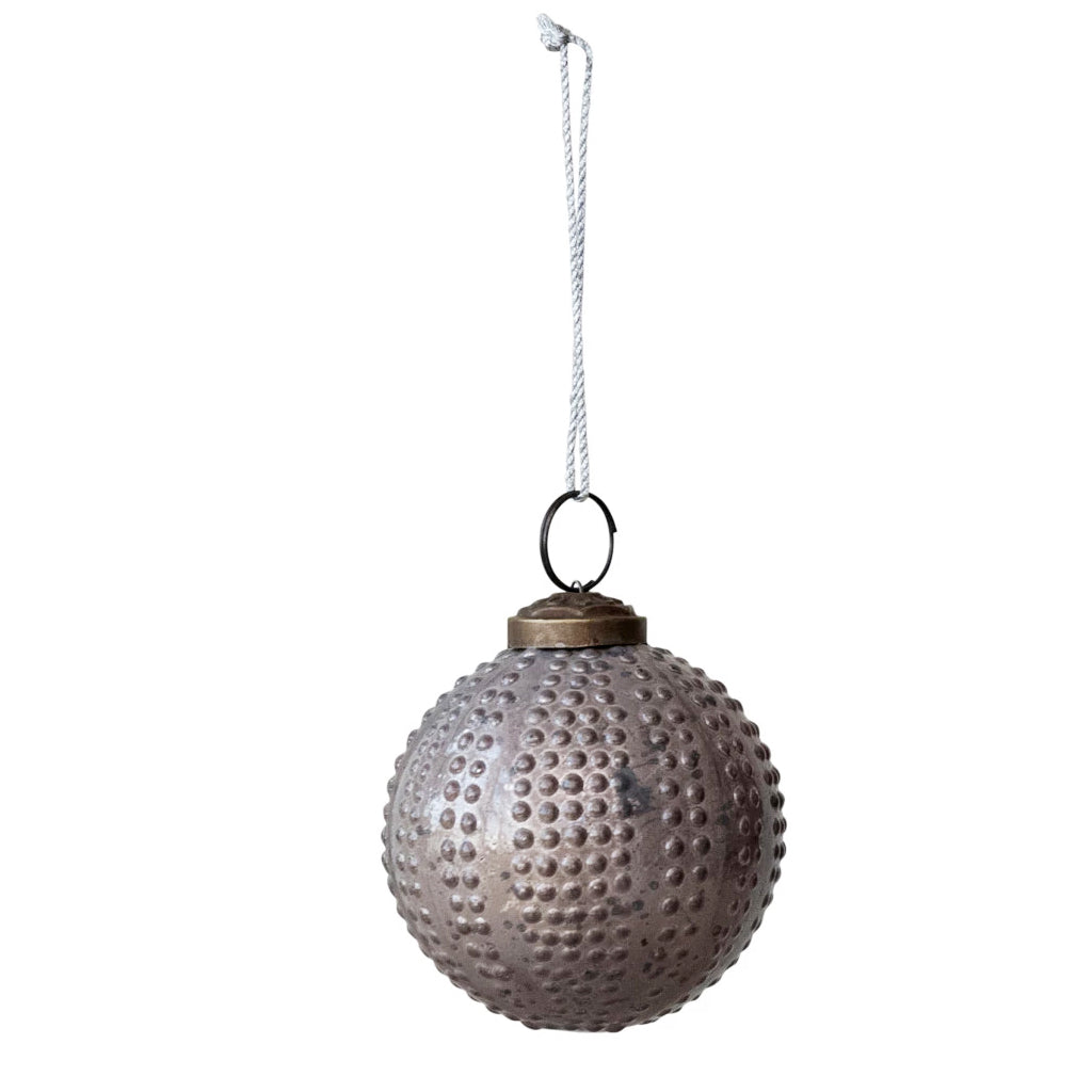 Ornament, Hobnail Glass Ball