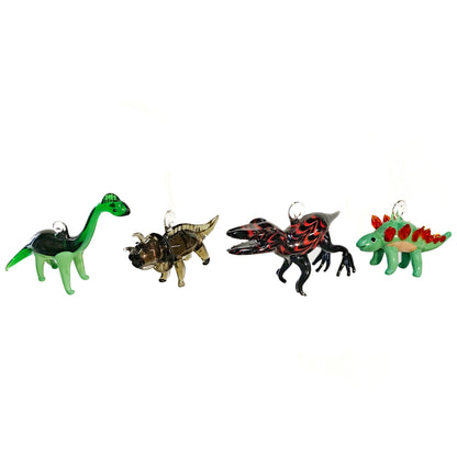 Glass Dinosaur Ornament