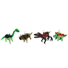Load image into Gallery viewer, Glass Dinosaur Ornament

