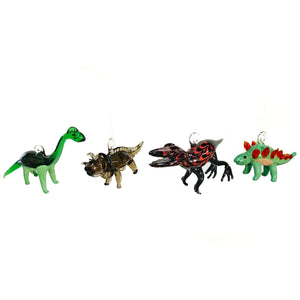 Glass Dinosaur Ornament