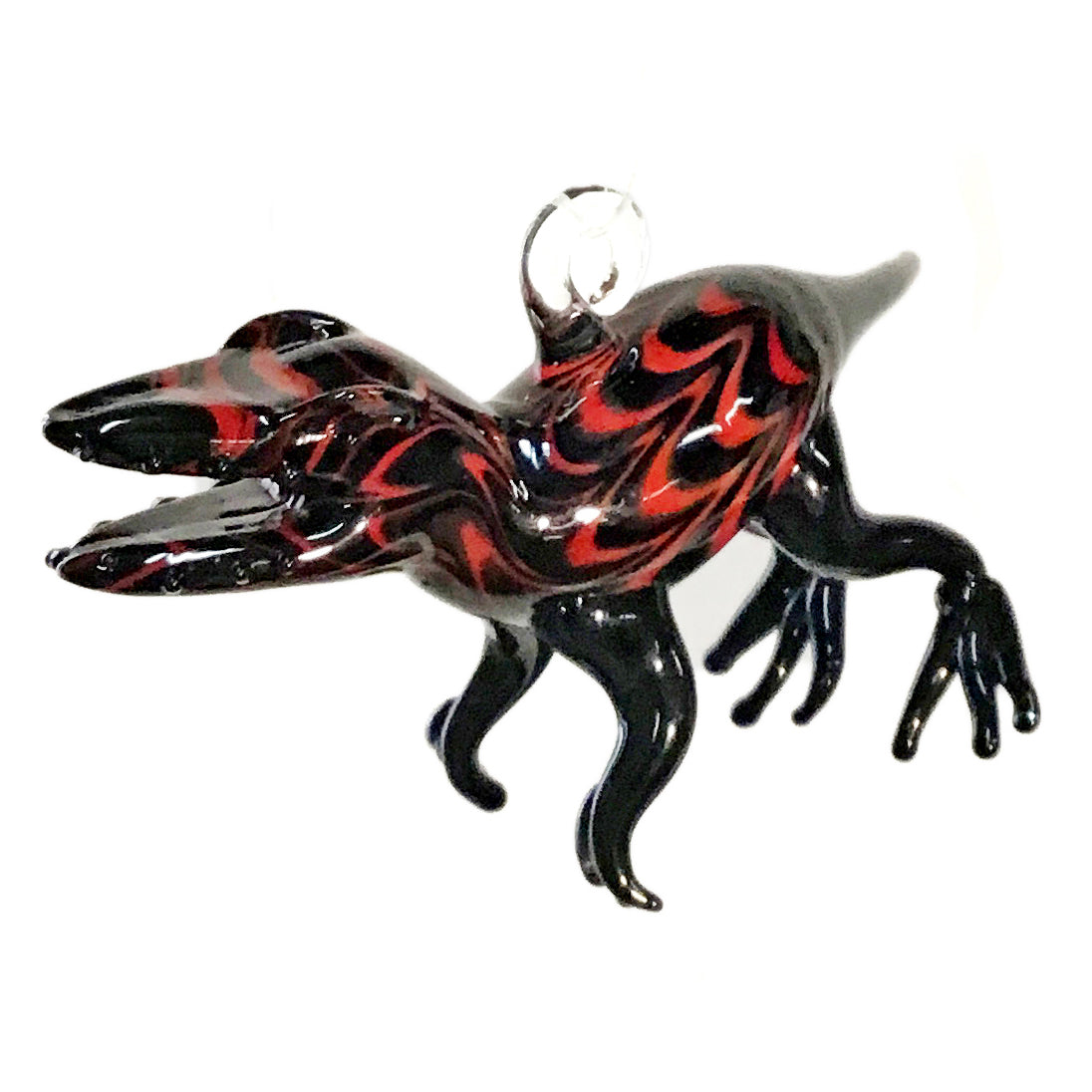 Glass Dinosaur Ornament