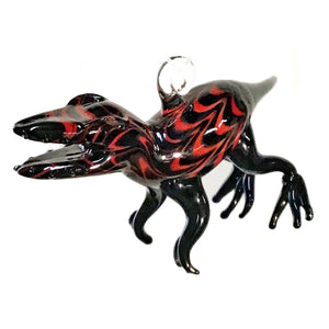 Glass Dinosaur Ornament