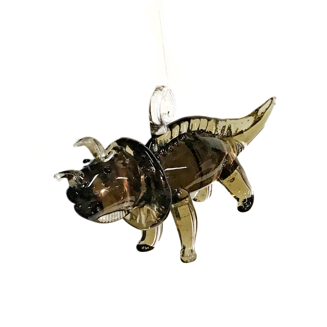 Glass Dinosaur Ornament