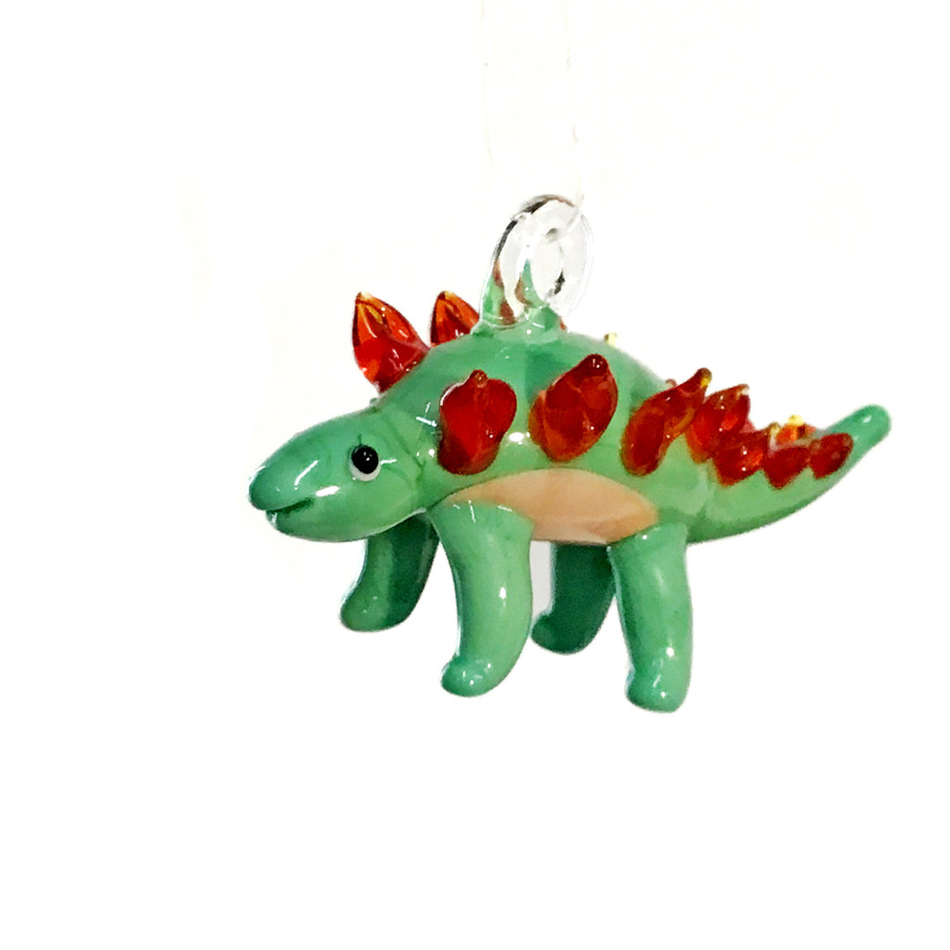 Glass Dinosaur Ornament