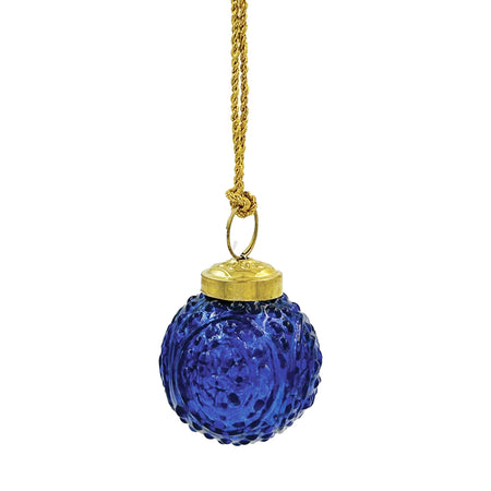 Glass Ball Ornament, Blue