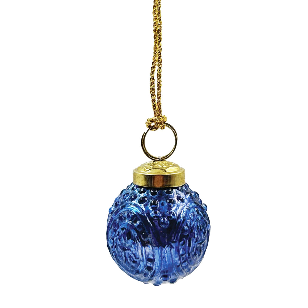Glass Ball Ornament, Blue