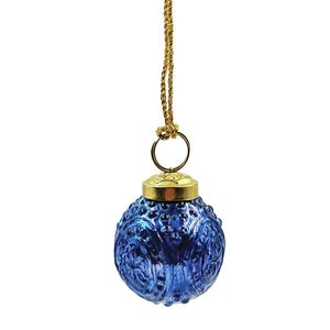 Glass Ball Ornament, Blue