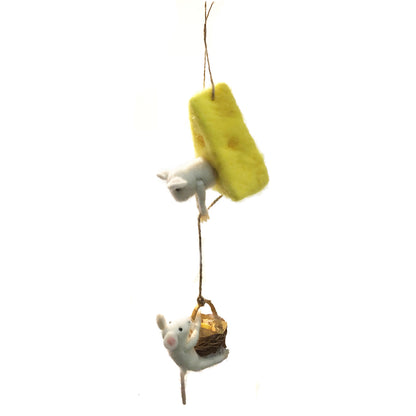 Ornament, Wool Felt Mice